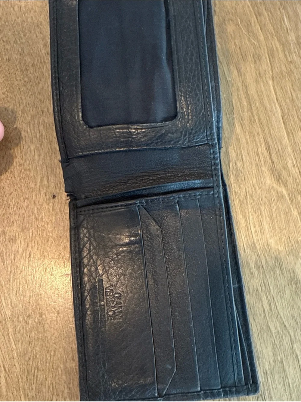 Versace Black Embossed Medusa Bi-Fold Wallet